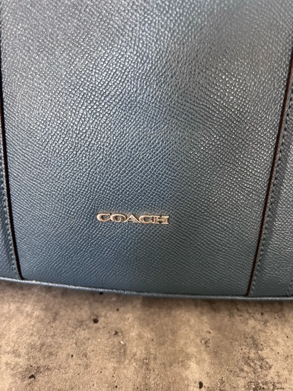 Coach Perry Slim Briefcase in crossgrain leather,